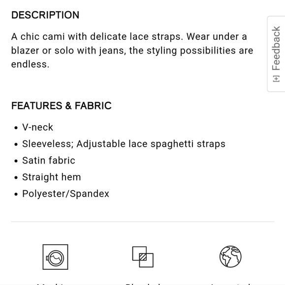 Express Romantic satin lace strap downtown cami lemon yellow XL - Picture 13 of 13